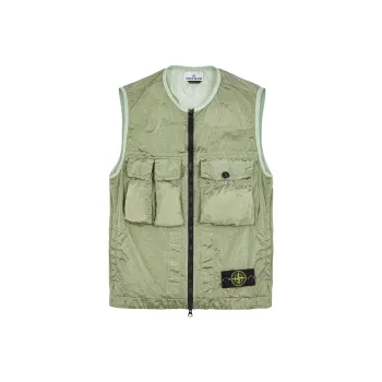 STONE ISLAND SS23 Vest Men's Green