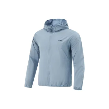 LiNing Fitness Series Jackets Coats Men's Ash Gray Blue