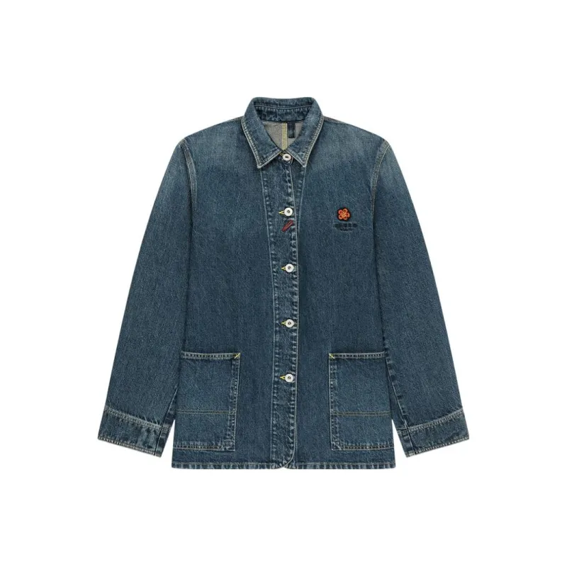 KENZO Pouch-pocket Denim Shirt Jacket-0