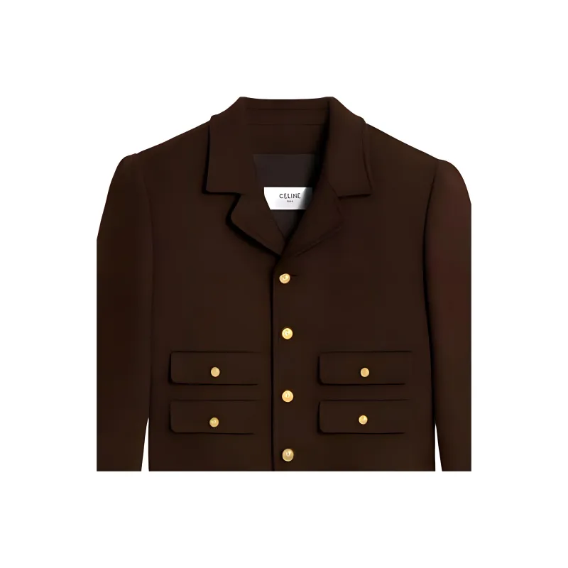 CELINE Vivienne Jacket In Wool Tweed-2