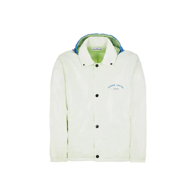 STONE ISLAND Marina Logo print Hooded Jacket-0