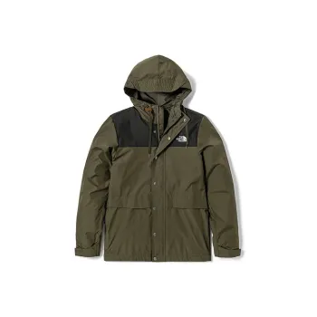 THE NORTH FACE City Outdoor Collection Waterproof, Windproof, And Water Repellent Windbreaker Jacket Men's Green