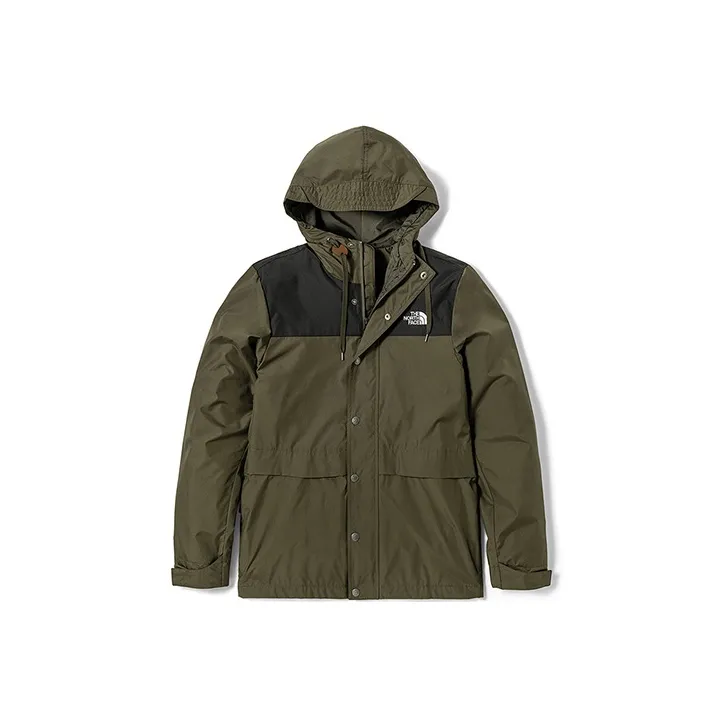 THE NORTH FACE City Outdoor Collection Waterproof, Windproof, And Water Repellent Windbreaker Jacket Men's Green-0