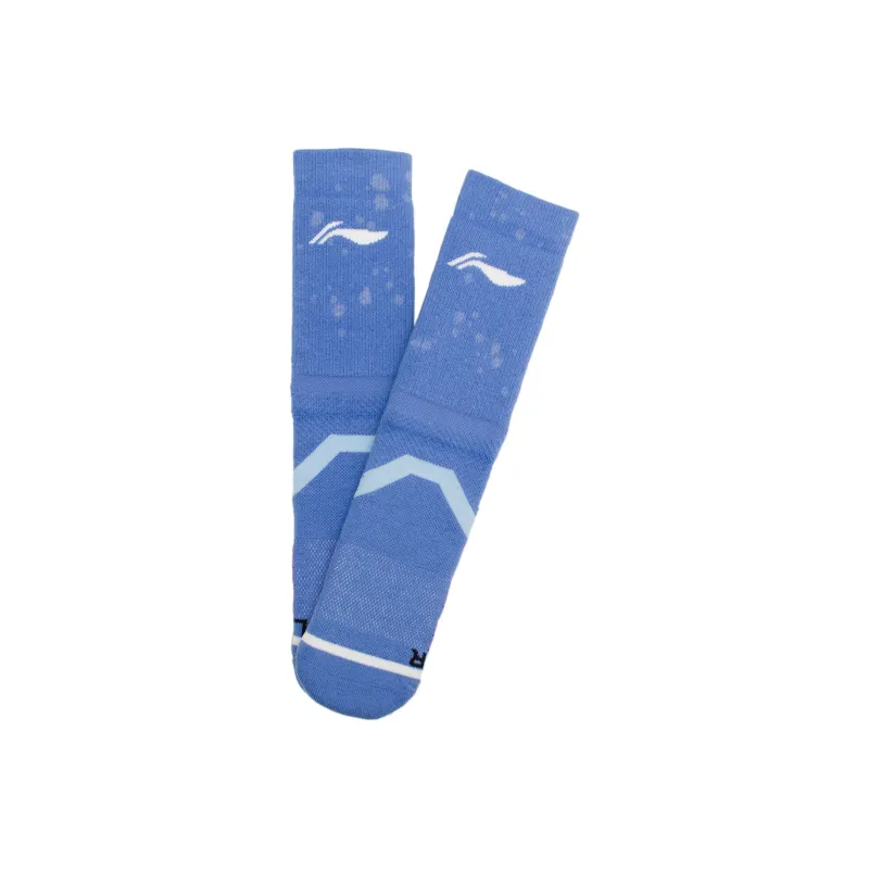 LiNing Mid Calf Socks Unisex 1 Pack Blue-3