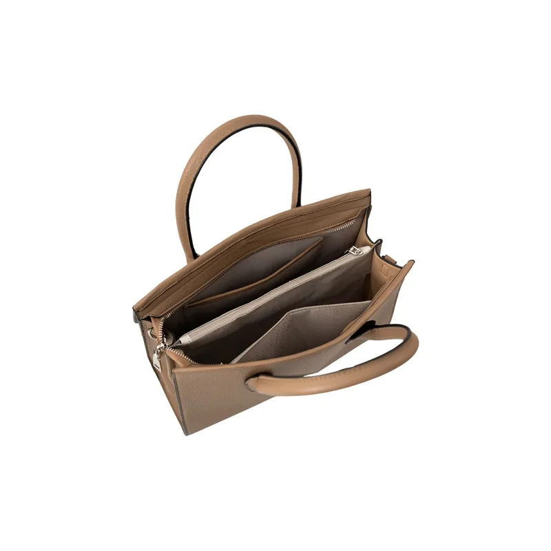 Vigno Synthetic Leather Handbag Regular Women's Elephant Gray-6