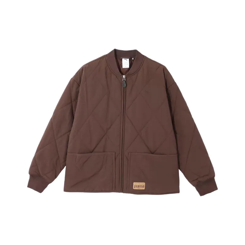 PUMA RETRO REVERIE PADDED BOMBER Jackets Coats Unisex Coffee Brown-0