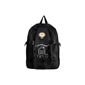Alcohol Dragon Nylon Backpack Women's Multicolor