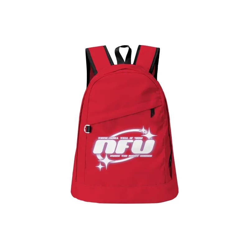QRST NOT For US Collaboration Polyester Backpack Unisex White-15