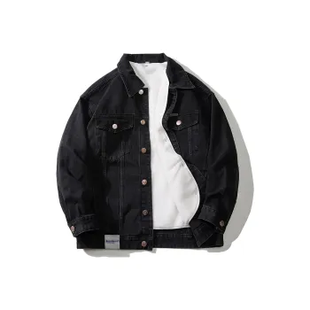 JASONWOOD Denim Jacket Thickened And Fleece Lined Unisex