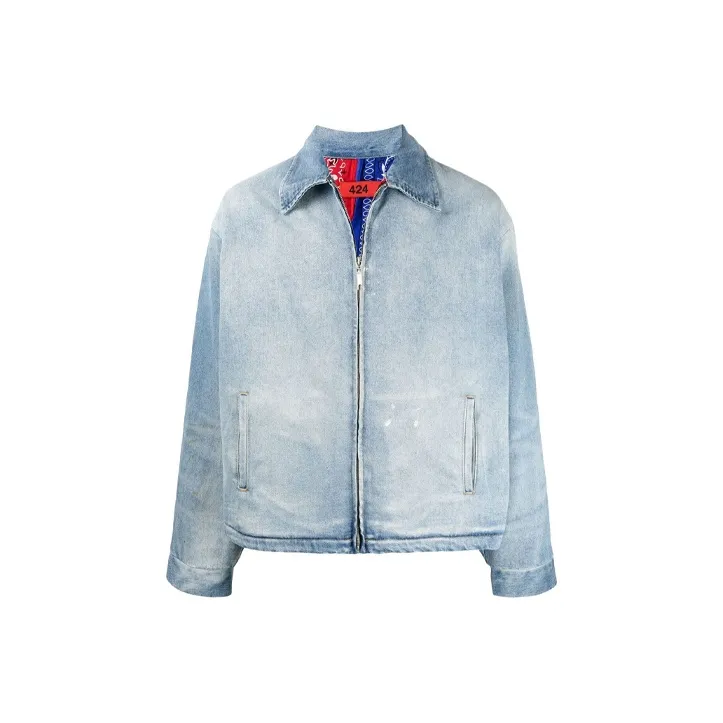 424 Denim Jackets Unisex Light Blue-0