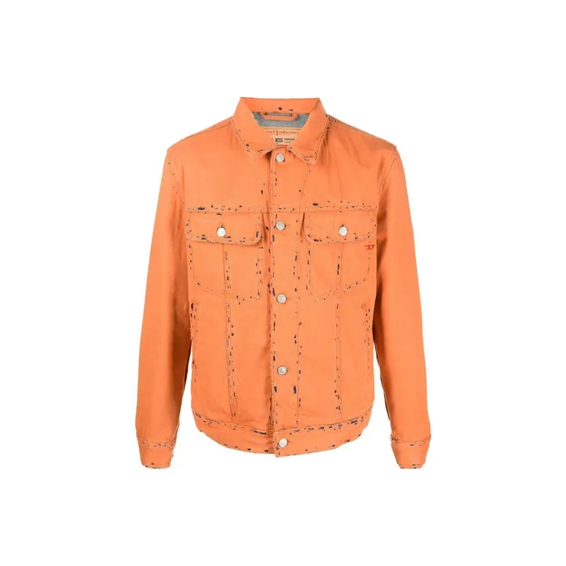 DIESEL Jackets Men Orange-0