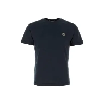STONE ISLAND Logo Patch Crewneck T Shirt