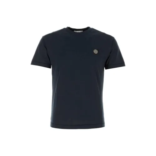 STONE ISLAND Logo Patch Crewneck T Shirt