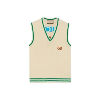 GUCCI Pineapple SS22 Vest Men's White