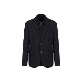 EMPORIO ARMANI SS22 Business Suits Coats Men's Marine Blue