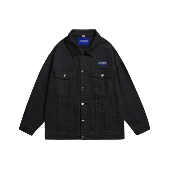 JASONWOOD Autumn And Winter Season Denim Jacket Detachable Sherpa Lining Unisex