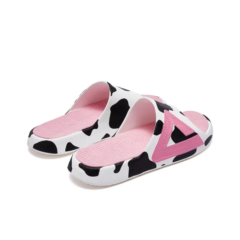 PEAK State Pole Classic Drag Slip Resistant Abrasion Resistant Cushioning Slide Slippers Unisex Black White Pink-3