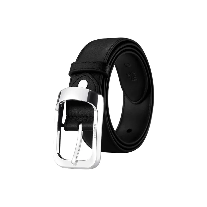 MILLIE'S Split Cow Leather Belts Unisex Width 3.7CM-8