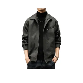 Devanro Jackets Coats Men's Gray