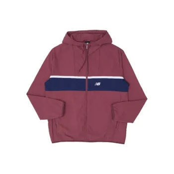 New Balance Jackets Men Washed Burgundy