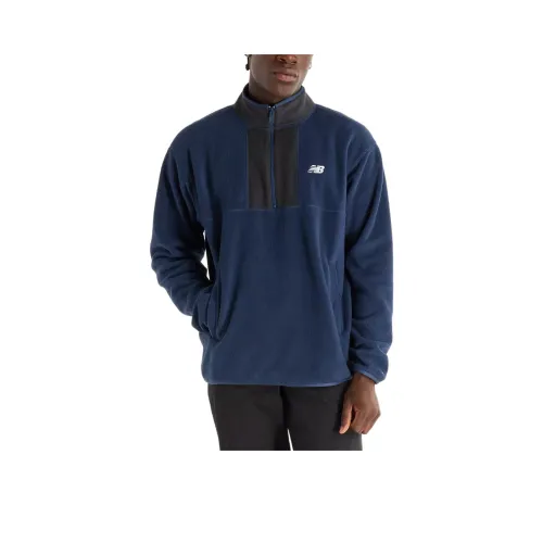 New Balance Sweatshirts Men Marine Blue