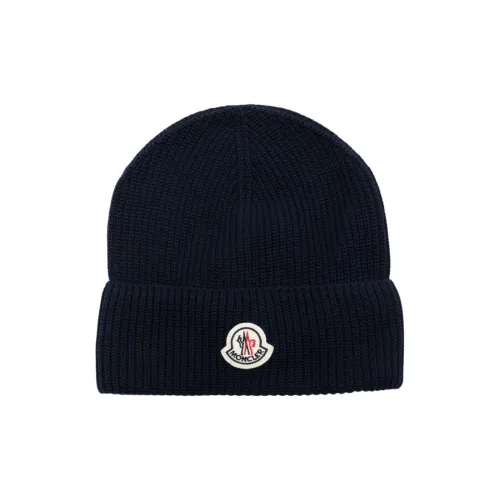 Moncler Logo Patch Knitted Beanie