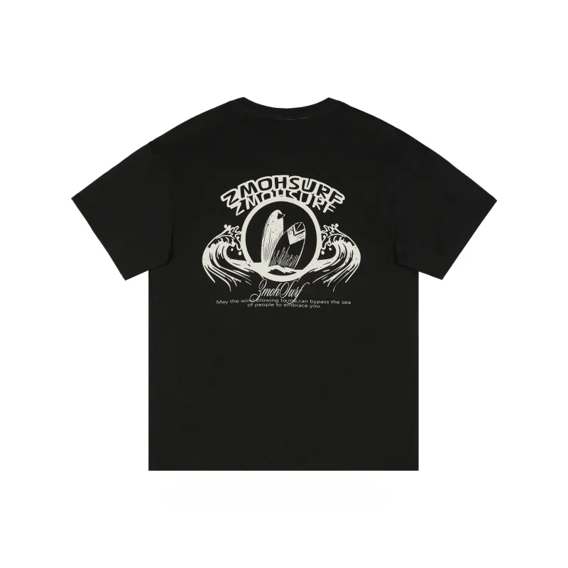 ZMOH Short Sleeved T Shirt Unisex Couple's-17