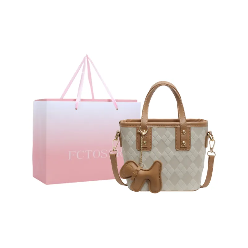 FCTOSSR PU Handbag Regular Women's White/Black/Khaki/Pink-0