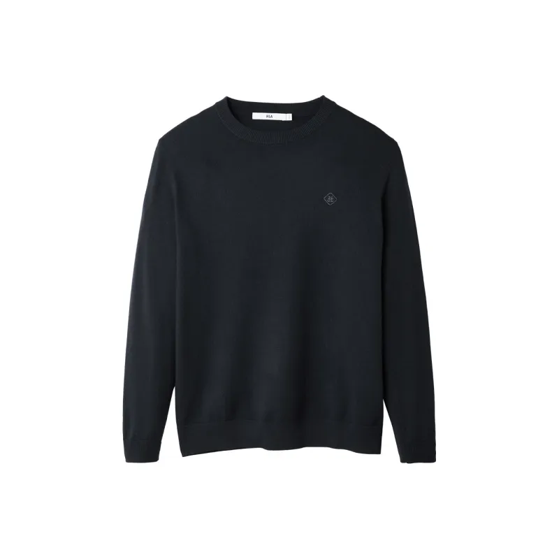 HLA Knitwear Men Navy Blue 17-0