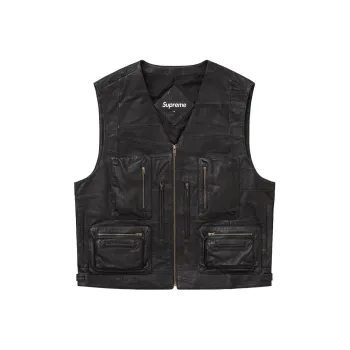 Supreme Patchwork Leather Cargo Vest