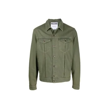 MOSCHINO Denim Jackets Men Green
