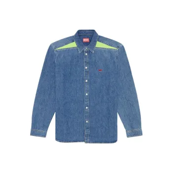 DIESEL Denim Jackets Men Medium Blue