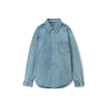 Alexander Wang Buttoned Long Sleeved Denim Jacket