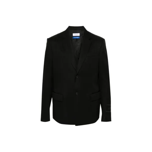 OFF WHITE Single Breasted Logo Embroidered Blazer