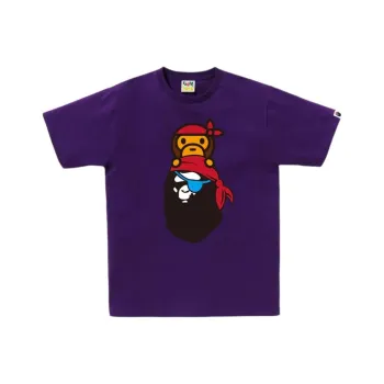A BATHING APE Pirate Milo On Ape Head Tee