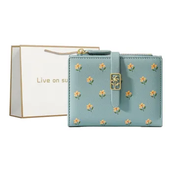 Cool PU Wallet Women's Pink/Blue/Black