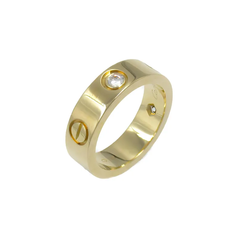 Cartier 2010s Pre-owned 18kt Yellow Gold Love Diamond Ring-1