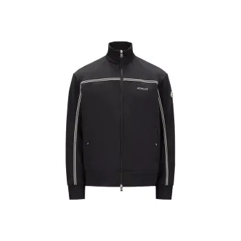 Moncler Logo print Zip up Sweatshirt
