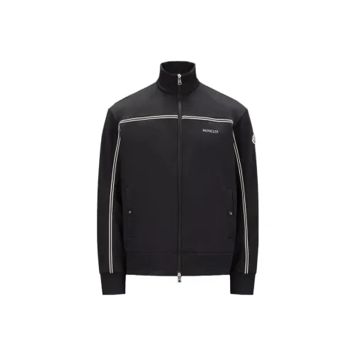 Moncler Logo print Zip up Sweatshirt