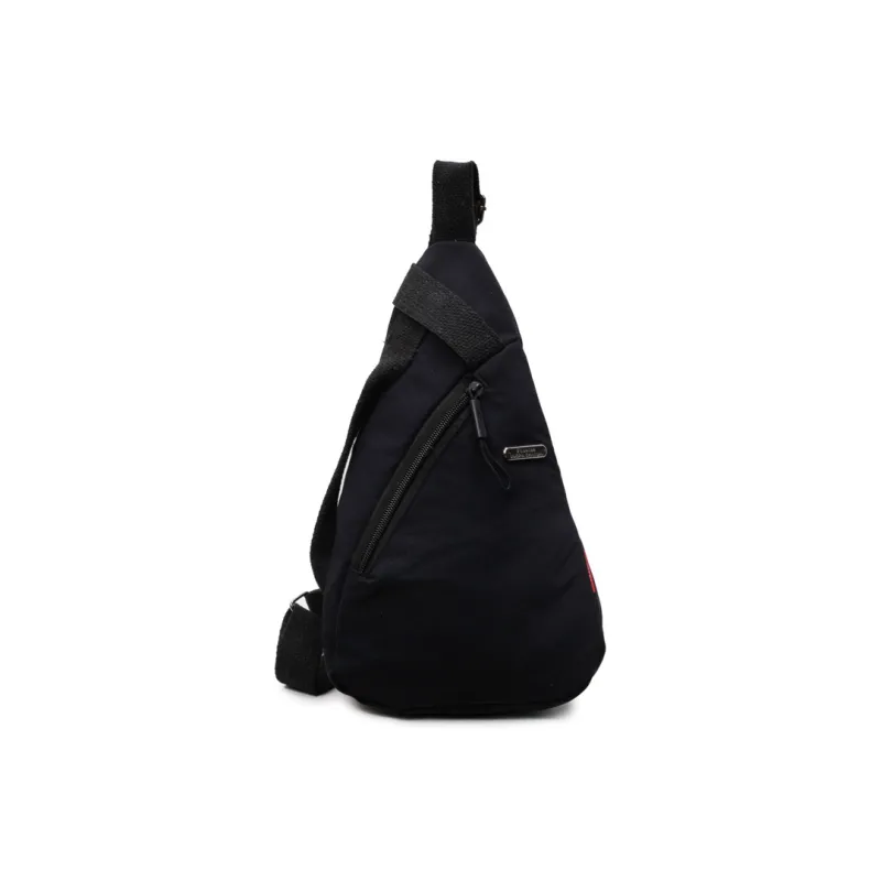 BUBM Fabric Crossbody Bag, Sling Bag Regular Unisex Black/Ecru-0