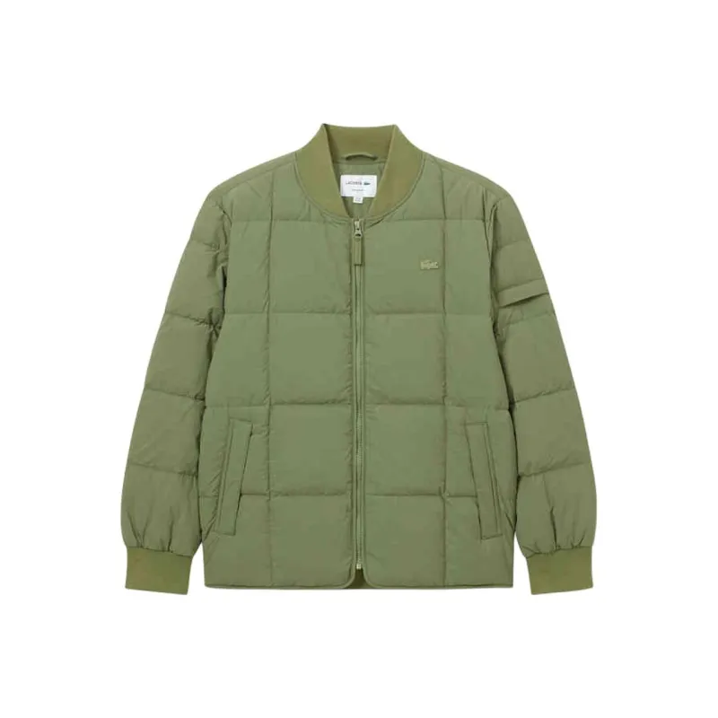 LACOSTE Down Jacket Men's Khaki Green-0