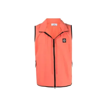 STONE ISLAND Vests Men Orange