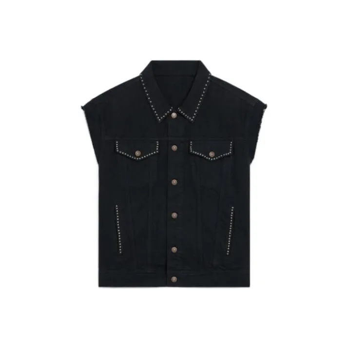 CELINE Vests Men Black-0
