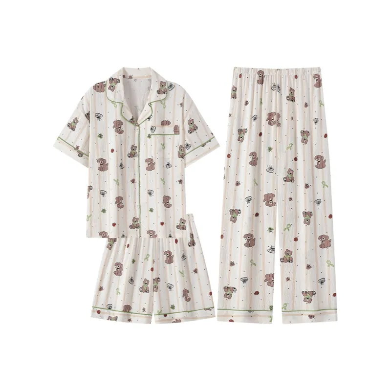 Maultiay Pajama Set Women's Green-0
