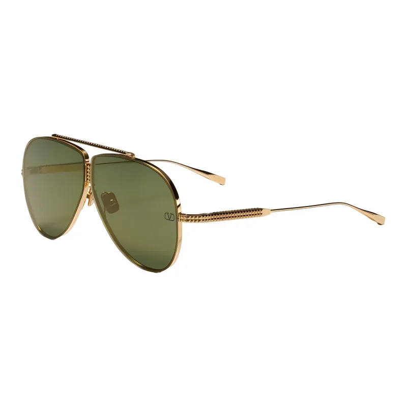 Valentino Garavani Eyewear Rockstud Pilot frame Sunglasses-0
