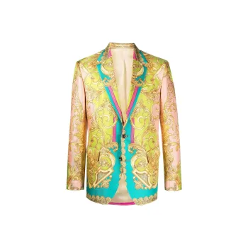 VERSACE Jackets Men Yellow