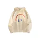 [Heavyweight Fleece-Lined]Light Beige (Ma's Upside-Down Smile)