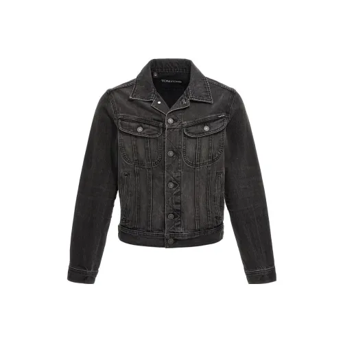 TOM FORD Denim Jackets Men Black