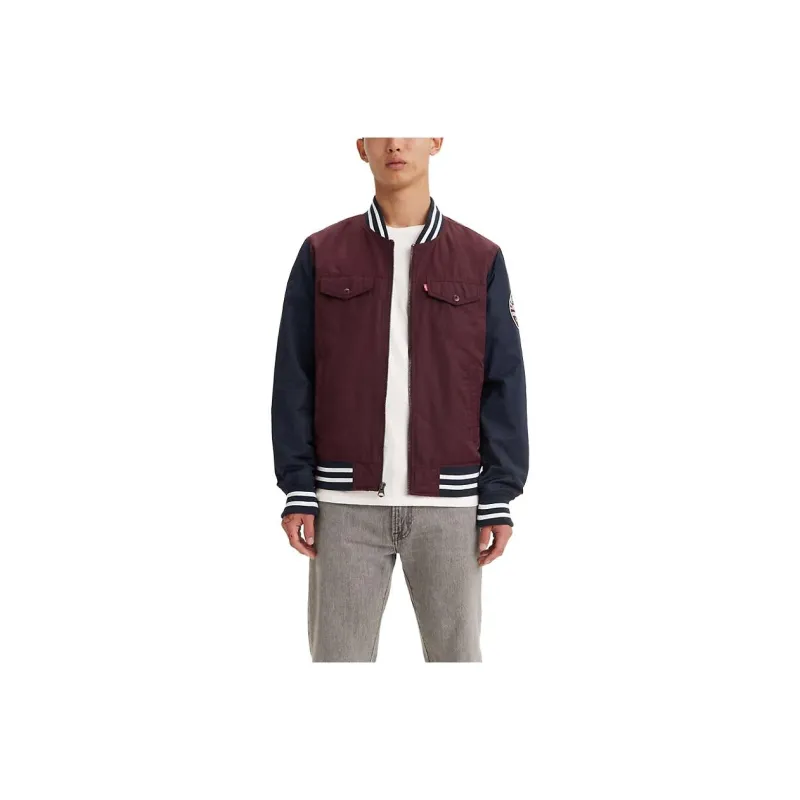 Levis Jackets Men Burgundy-0