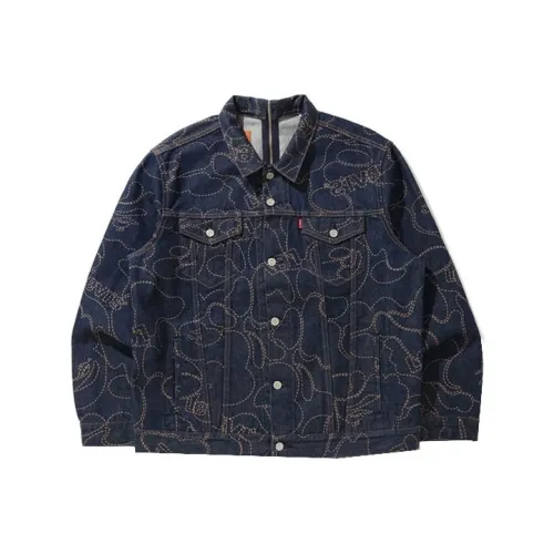 A BATHING APE X Levi's Camo Trucker Jacket